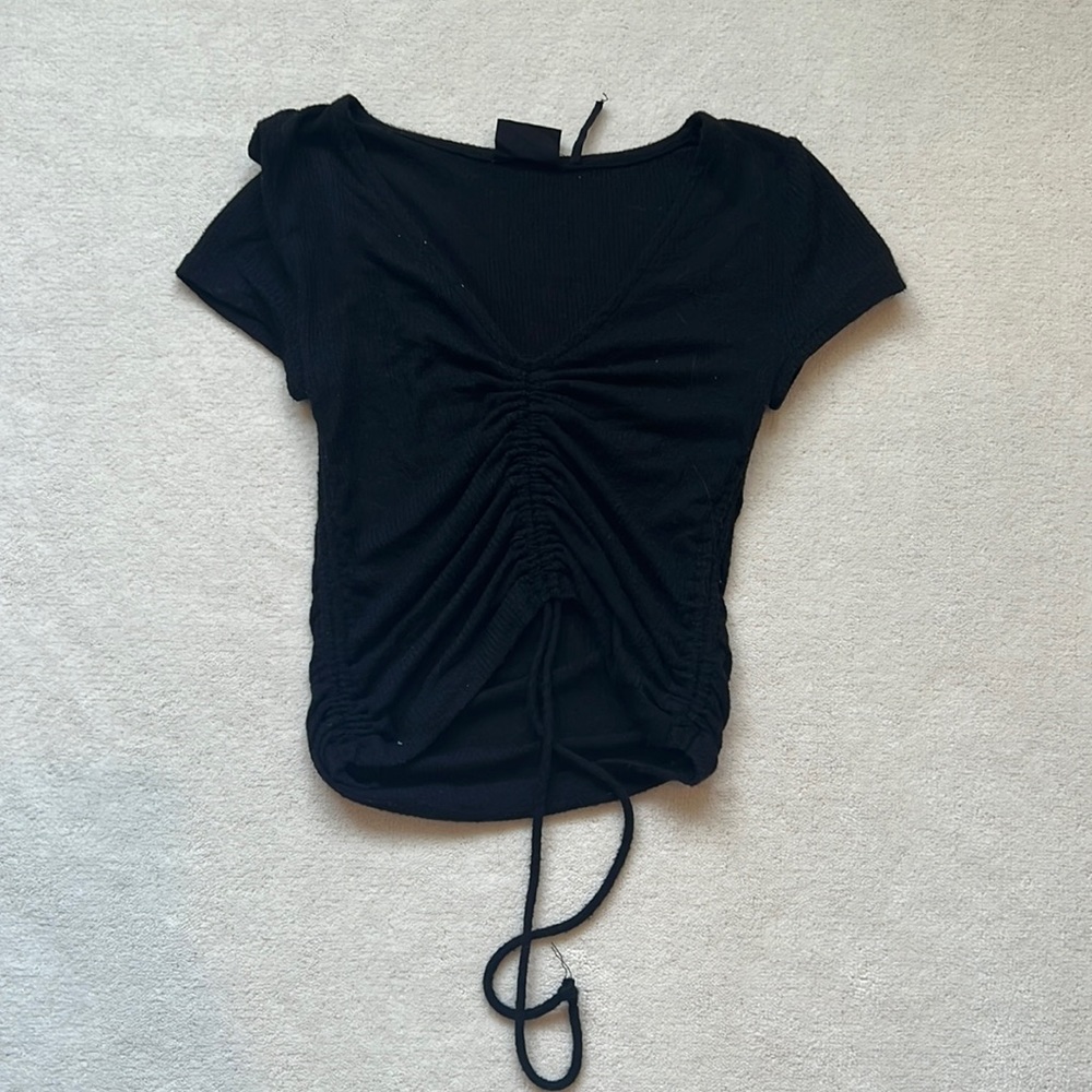 Urban Outfitters Out From Under black cinched crop top, size s